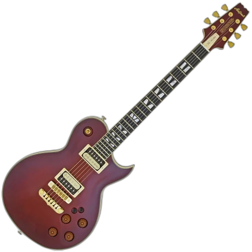 Guitarra Japonesa Aria Pro II PE-R100 Antique Brown com Captadores Classic Power HH e Ponte Aria Original SPT