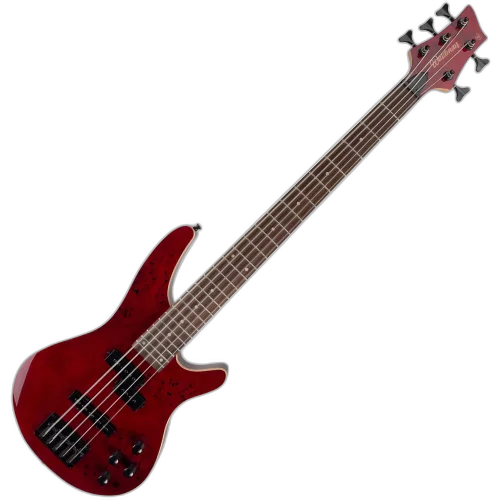 Contrabaixo Ativo Waldman WIB305 SPRD Spalted Red 5 Cordas com Captadores PJ Cerâmicos e Pré Ativo