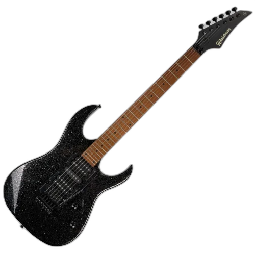 Guitarra Waldman WIG270 SPBK Sparkle Black com Captadores HSH Cerâmicos e Ponte Floyd Tremolo Black