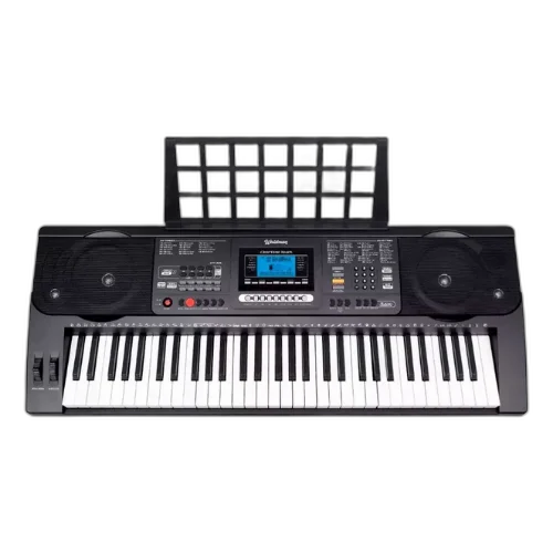 Teclado Musical Waldman CTT-800 61 Teclas Preto Afinador Integrado Metrônomo Timbres Ritmos