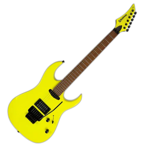 Guitarra Waldman WIGR265 YL Yellow com Captadores HH Cerâmicos e Ponte Floyd Tremolo Black