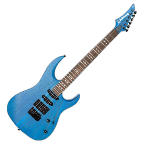 Guitarra Waldman WINT540 SBL Satin Blue com Captadores HSS Cerâmicos e Ponte Semi-Flutuante