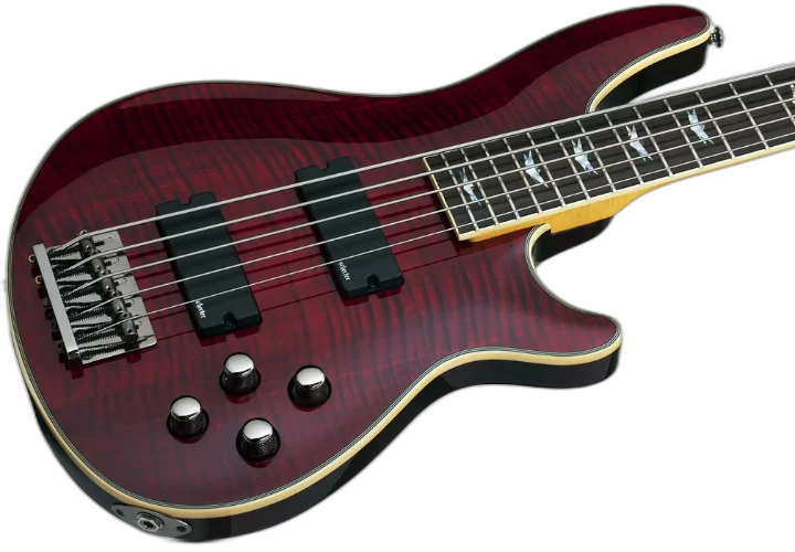 Contrabaixo Schecter Omen Extreme-5 Black Cherry (BCH) 5 Cordas com Captadores Schecter Diamond Bass e Pré-Ativo 2-Band EQ 35" Scale 2041