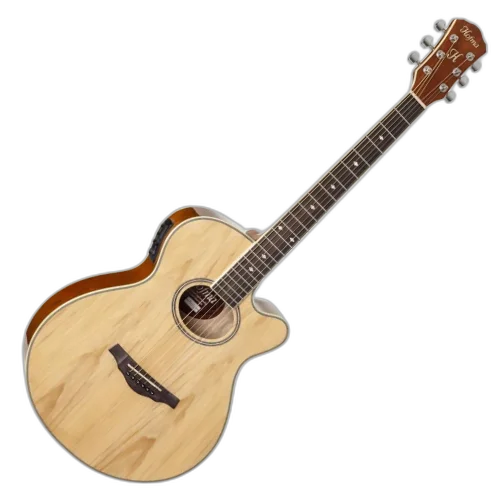 Violão Hofma Mini Jumbo Aço Elétrico HMF 249 STNT com Captadores Piezo e Equalizador AUDISYS