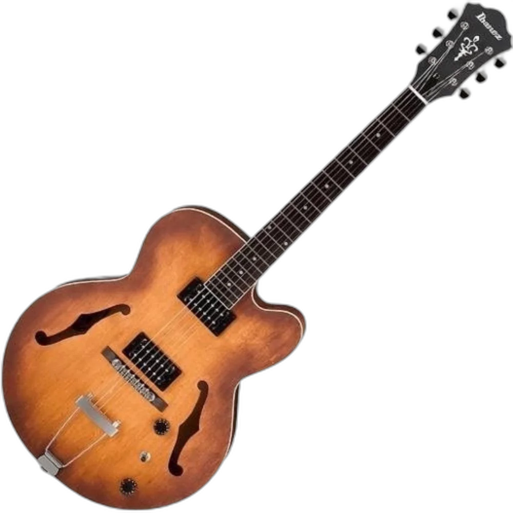 Guitarra Semiacústica Ibanez AF55 TF Artcore Tobacco Flat Full-Hollow com Captadores Infinity R HH