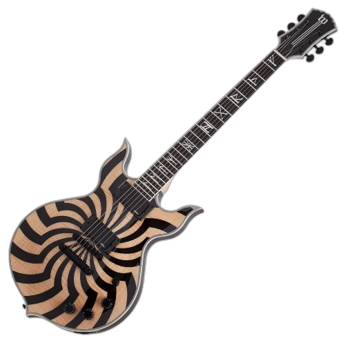 Guitarra Schecter Wylde Audio Heathen Grail Buzzsaw Rawtop com Captadores EMG 81/85 e Ponte TonePros Tune-O-Matic 4551