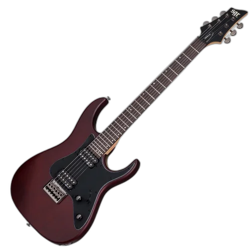 Guitarra Schecter Banshee-6 SGR Walnut Satin com Captadores Diamond Plus HH e Ponte Tune-O-Matic String-Thru 3853
