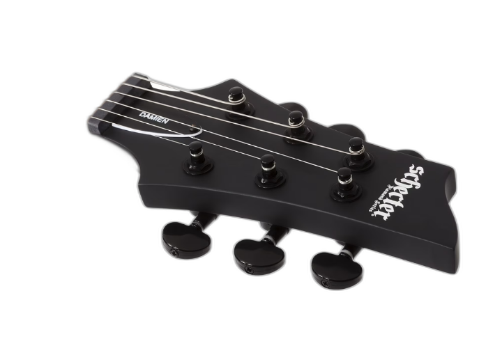 Guitarra Schecter Damien-6 Satin Black com Captadores Diamond