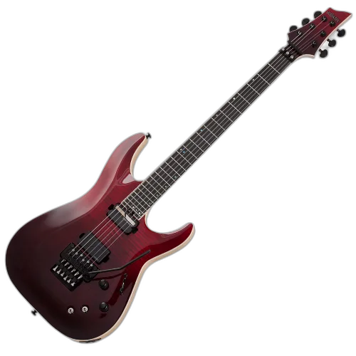 Guitarra Schecter C-1 FR SLS Elite Blood Burst com Captadores Fishman Fluence Modern HH e Ponte Floyd Rose 1500 Series 1373