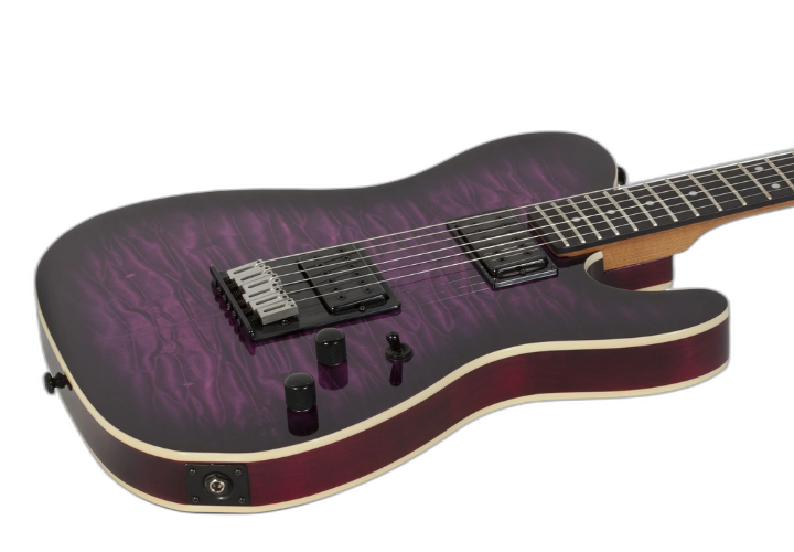 Tampo Quilted Maple Trans Purple Burst