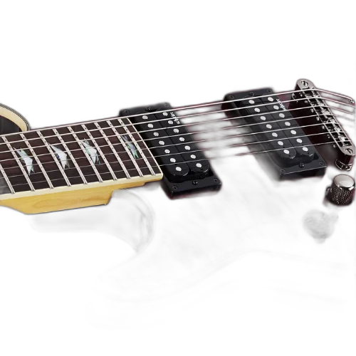 Guitarra Schecter Omen Extreme-7 LH Black Cherry com Captadores Diamond Plus HH e Ponte Tune-O-Matic String-Thru 2013