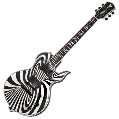 Guitarra Schecter Odin Grail Blizzard Vintage White com Captadores EMG 81/85 e Ponte TonePros T3BP TOM 4541
