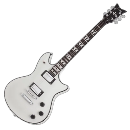Guitarra Schecter Tempest Custom Vintage White com Captadores Schecter USA Pasadena Plus/Pasadena e Ponte TonePros T3BP TOM 1724