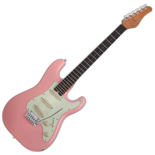Guitarra Schecter Nick Johnston Trad HSS Atomic Coral com Captadores NJ Single-Coil e Diamond '78 Humbucker e Ponte Diamond Vintage Tremolo 274