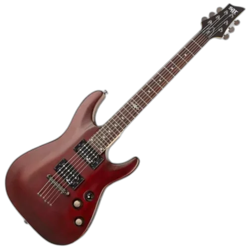 Guitarra Schecter C-1 FR SGR Walnut Satin com Captadores Diamond Plus HH e Ponte SGR by Floyd Rose 3850
