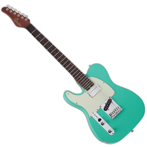Guitarra Schecter Canhota Nick Johnston PT AG Atomic Green com Captadores Schecter Diamond Nick Johnston HSS e Ponte Diamond PT-S 1734