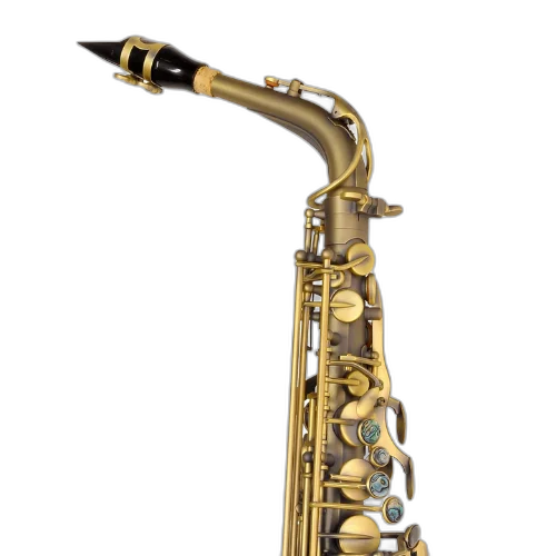Saxofone Alto P. Mauriat PMXA-67RDK Dark Vintage com Tudel Super VI e Campana Gravada à Mão