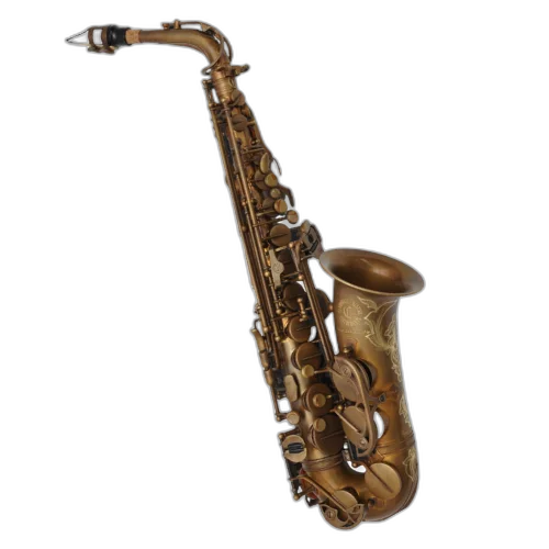 Saxofone Alto Cannonball AVR-BR Vintage Reborn The Brut com Campana One-Piece Hand-Hammered e Chaves Vintage-Inspired e Gravações Manuais