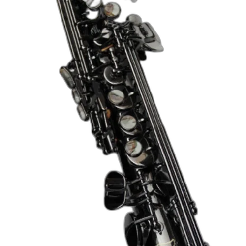 Saxofone Soprano Cannonball GS5-B Gerald Albright Signature Series Black Nickel com Tudel FAT Neck e Campana Big Bell de Uma Peça Martelada à Mão