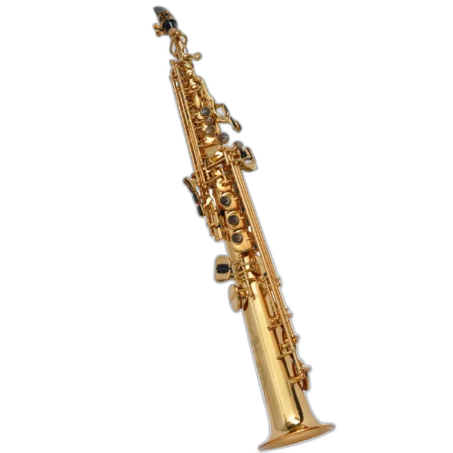 Saxofone Soprano Cannonball S5-L Big Bell Stone Series com Campana One-Piece Hand-Hammered Semi-Precious Stones e Acabamento Lacquered