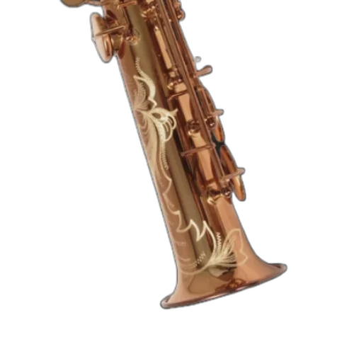 Saxofone Soprano Cannonball SVR-L Vintage Reborn com Campana One-Piece Hand-Hammered Semi-Precious Stones High F# e Hand-Engraved