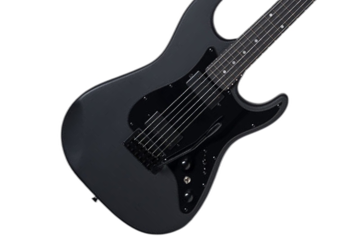 Guitarra Seizi Katana Venom HH All Black Satin com Captadores