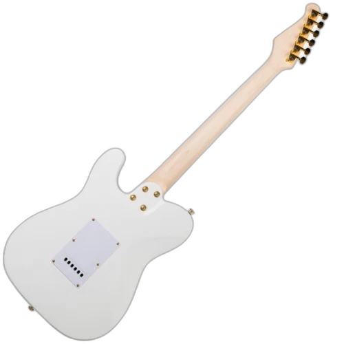 Guitarra Seizi Vintage Bonsai White Gold com Captadores Seizi Jutsu Filtertron Ponte Flutuante 2 Pivôs Trastes Inox Ferragens Douradas e Bag 10360729