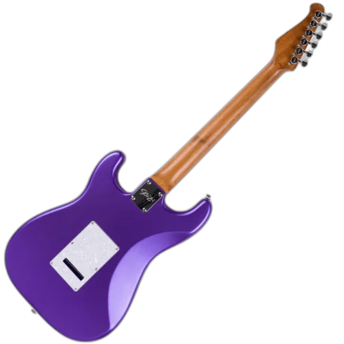 Guitarra Seizi Vintage Budokan Custom Colors Electric Violet HSS com Captadores Seizi Jutsu Alnico V Ponte Flutuante 2 Pivôs Trastes Medium Jumbo Inox e Bag 10361165