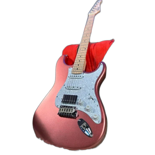 Guitarra Seizi Vintage Budokan HSS Rose Gold com Captadores Seizi Jutsu Alnico V Ponte Flutuante 2 Pivôs Ferragens Cromadas e Bag 10360778