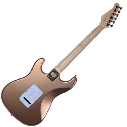 Guitarra Seizi Vintage Budokan HSS Aged Gold com Captadores Seizi Jutsu Alnico V Ponte Flutuante 2 Pivôs Ferragens Douradas e Bag 10360779