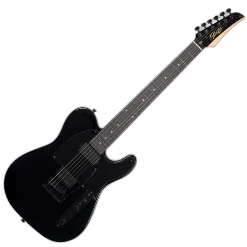 Guitarra Seizi Katana Kabuto TL All Black com Captadores Seizi Jutsu Alnico V HH Ponte Flutuante 2 Pivôs e Bag 10361040