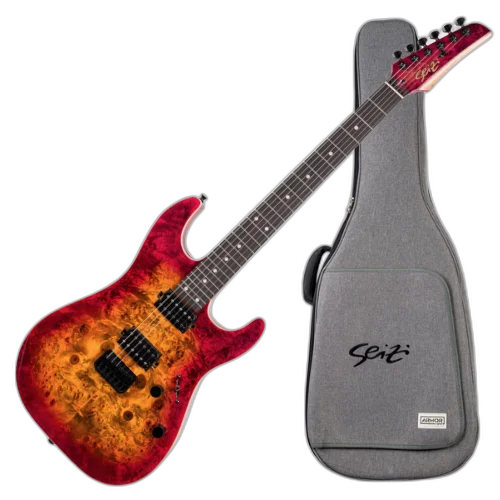 Guitarra Seizi Katana Shadow Ozielzinho Signature Nebula Burst com Captadores Seizi Jutsu Alnico V HH Ponte Fixa e Bag 10361199