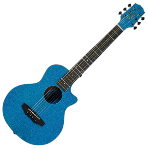 Violão Acústico Seizi Fun Panda Aço Royal Blue Sparkle Aço com Madeira Sapele Laminado e Bag 10360978