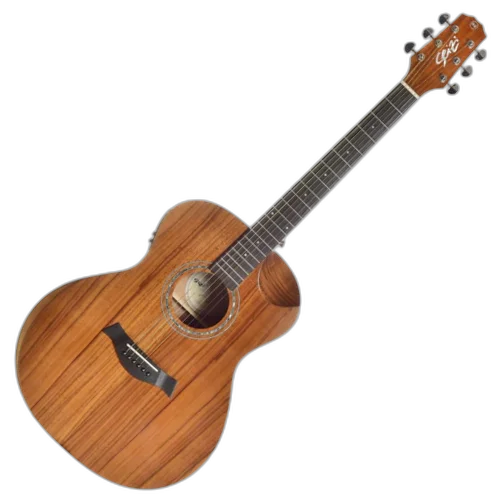 Violão Eletroacústico Seizi Nagoya Kaizen Koa com Captador Seizi Kaizen Recarregável Cordas de Aço Madeira Koa Laminado e Bag 10360628