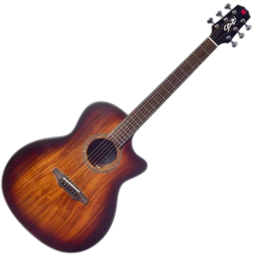 Violão Eletroacústico Seizi Supreme Ryu Cutaway Koa Burst com Tampo Koa Sólido Pré Fishman Sonitone e Bag Armor 10360436
