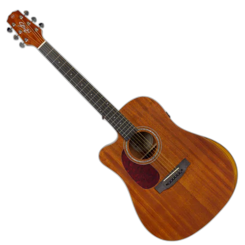 Violão Eletroacústico Canhoto Seizi Neo Tokyo Mirai Cutaway Mahogany Satin com Captador Seizi Mirai Cordas de Aço Madeira Mogno Laminado e Bag 10360768