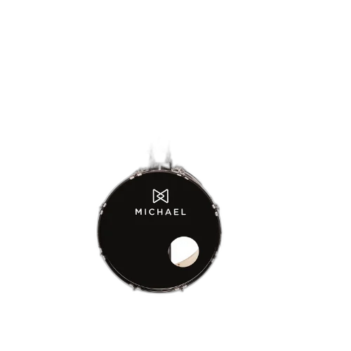 Bateria Michael Trinity DMT220 Gold Bright 20" com Pratos Hi-Hat Crash Banco Pedal Baquetas e Ferragens Inclusas