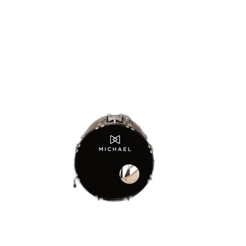 Bateria Michael Trinity DMT318 18" Matte Okey com Pratos Hi-Hat Crash Banco Pedal Baquetas e Ferragens Inclusas