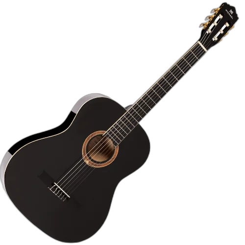 Violão Acústico Michael Go Play VM15NY Black com Tensor Dual-Action Tarraxas Douradas Encordoamento Nylon e Acabamento Brilhante