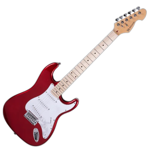 Guitarra Michael Advanced GM227N MR com Captadores Single Coil Tarraxas Blindadas e Ponte Tremolo