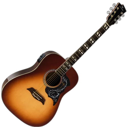 Violão Eletroacústico Michael Galaxy VM925DT Natural com Tampo Spruce Pré Michael 4 Bandas Tarraxas Douradas Encordoamento Aço e Acabamento Diferenciado
