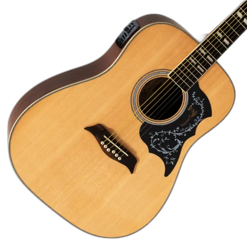 Violão Eletroacústico Michael Galaxy VM925DT ST (Natural Satin) com Tampo Spruce Pré Michael 4 Bandas Tarraxas Douradas Encordoamento Aço e Acabamento Diferenciado
