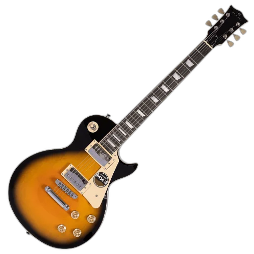 Guitarra Michael Strike GM750N Vintage Sunburst VS com Captadores Humbucker Vintage Tarraxas Vintage e Ponte Fixa com Tailpiece