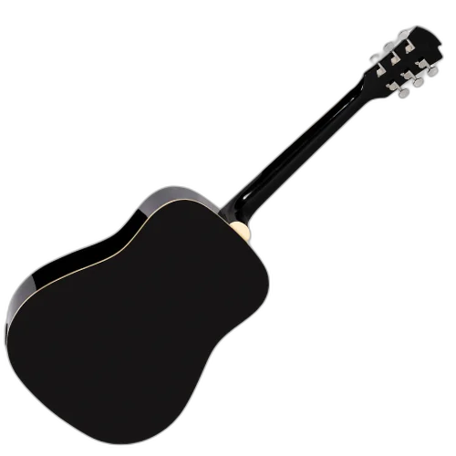 Violão Eletroacústico Michael Folk VMF360 NA (Natural) com Tampo Linden Pré Michael 3 Bandas Tarraxas com Borboletas Filete Múltiplo ABS e Encordoamento Aço