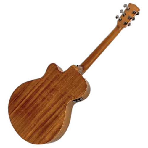 Violão Eletroacústico Michael Elegance VME720 THSP VS (Vintage Sunburst) com Tampo Spruce Pré Michael Cleverly Tarraxas Matte Black Die Cast Encordoamento Aço e Acabamento Open Pore