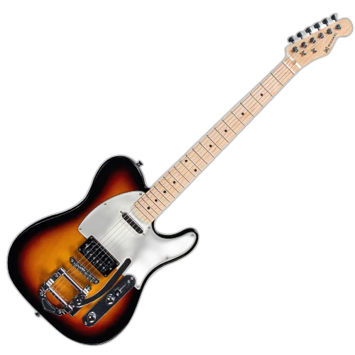 Guitarra Michael Pulse GMT420 BSB Sunburst Black com Corpo Basswood Braço Maple e Captadores Michael Velvet Alnico Humbucker na Ponte e Lipstick no Braço