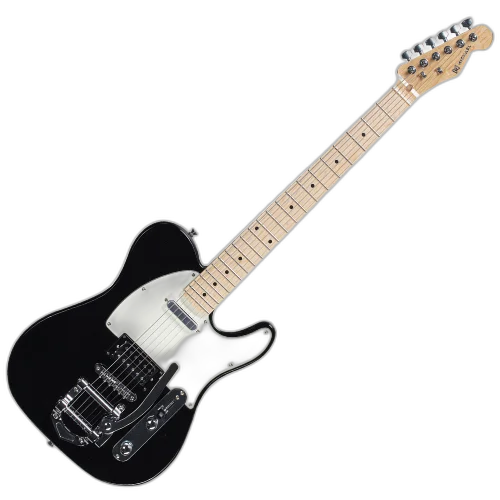 Guitarra Michael Pulse GMT420 SBK Solid Black com Corpo Basswood Braço Maple e Captadores Michael Velvet Alnico Humbucker na Ponte e Lipstick no Braço
