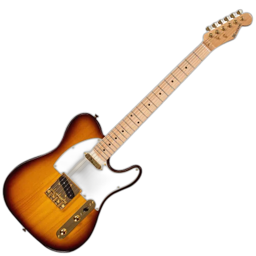 Guitarra Michael GMT525 TL Royale CMB Caramel Sunburst com Corpo Basswood Braço Maple e Captadores Michael Velvet Alnico Single Coil Lipstick SS