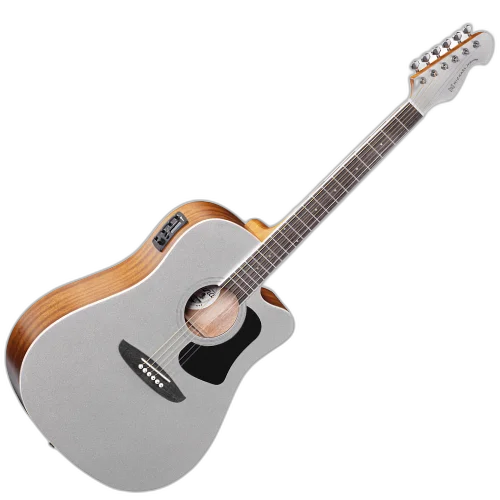 Violão Eletroacústico Michael Laguna VML530 SR (Sunburst Red) com Tampo Spruce Pré Michael Effex Tarraxas Chrome Die Cast Encordoamento Aço e Acabamento Open Pore