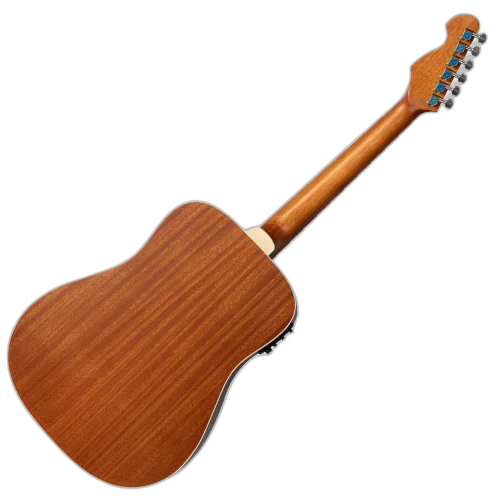 Violão Eletroacústico Michael Venice VMV570 SB (Sunburst) com Tampo Spruce Pré Michael Cleverly Tarraxas Matte Black Die Cast Encordoamento Aço e Acabamento Open Pore